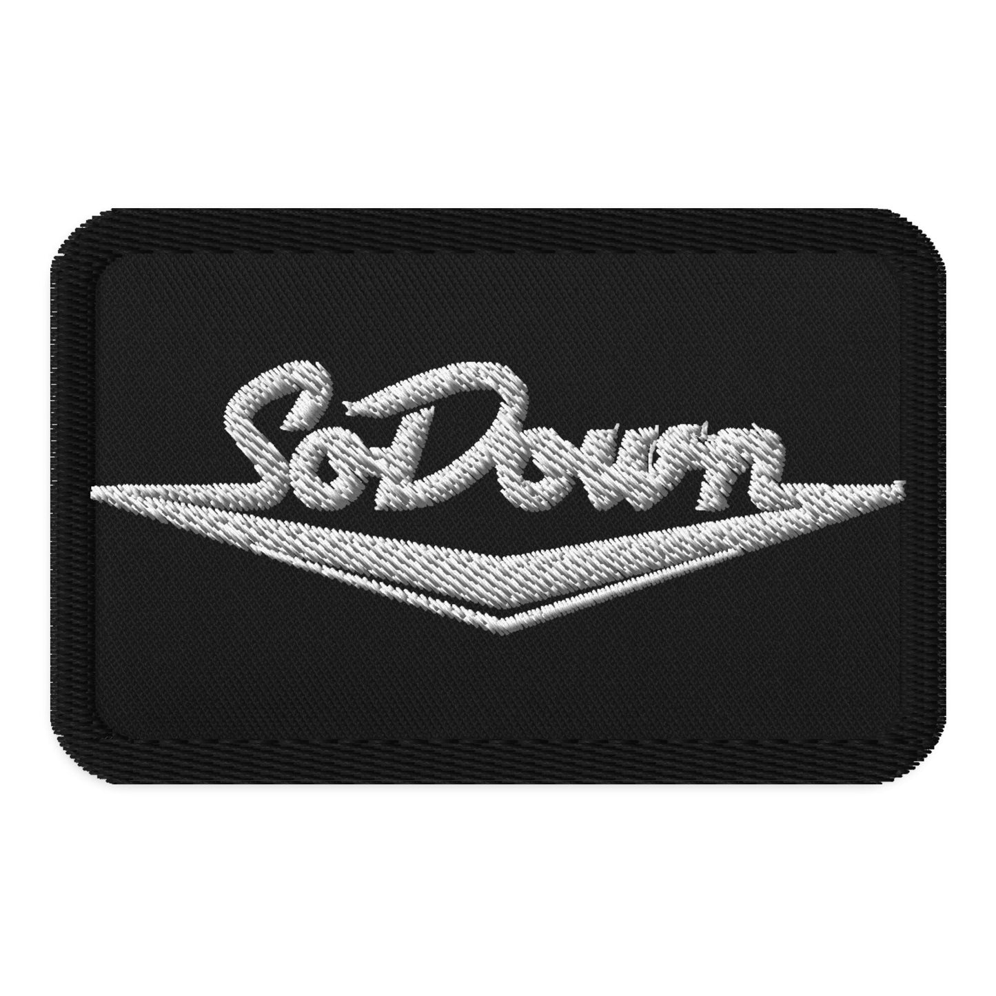 So Down Embroidered Iron-on Patches
