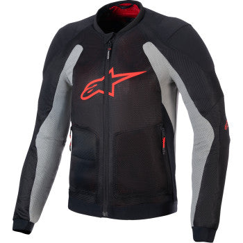 IN STOCK ALPINESTARS Troop-Air Jacket - Black/Ash Gray/Bright Red - Large 3301225-1087-L