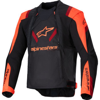IN STOCK ALPINESTARS T-Stunt Air Jacket - Black/Red Fluo/Dark Red - Small 3301825-1365-S