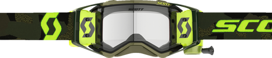 SCOTT Prospect Super WFS Goggle - Khaki Green/Neon Yellow - Clear 278595-7701113