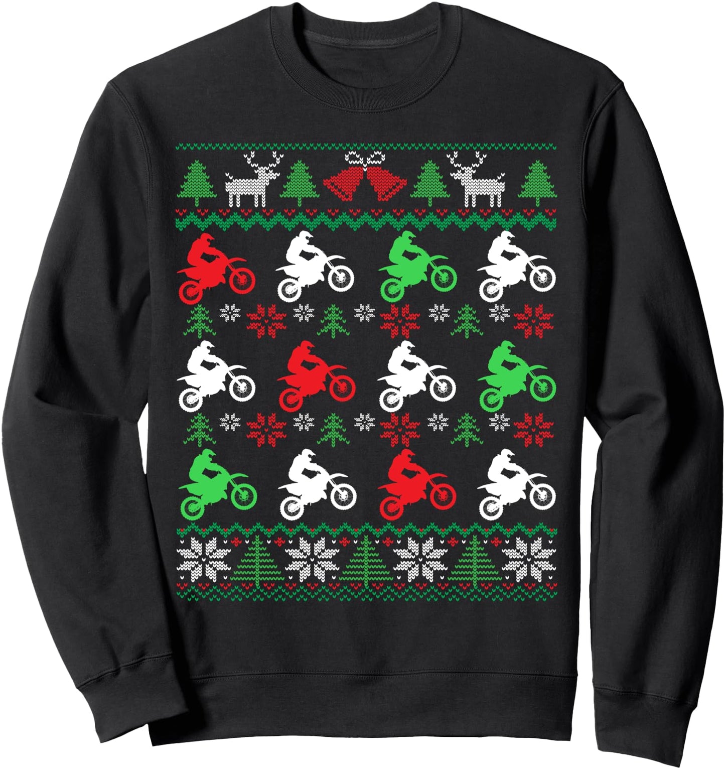 Dirt Bike Riders Funny Motocross Ugly Christmas Sweatshirt