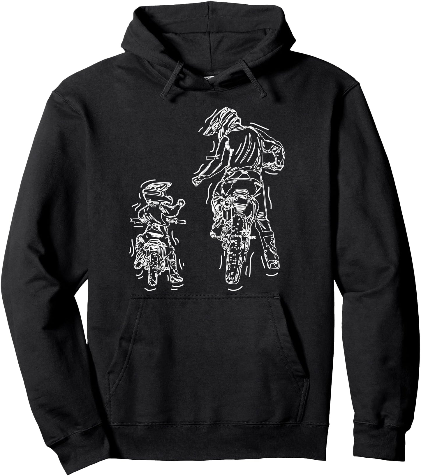 Father Son Dirt Bike Riding MX Motocross Biker Pullover Hoodie