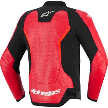 IN STOCK ALPINESTARS Jacket Lthr Gp Force Air Flo Rd/Rd Fl 58 3100326-3155-58