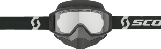 SCOTT Split OTG Snow Goggle - Black/White - Clear 285543-1007043