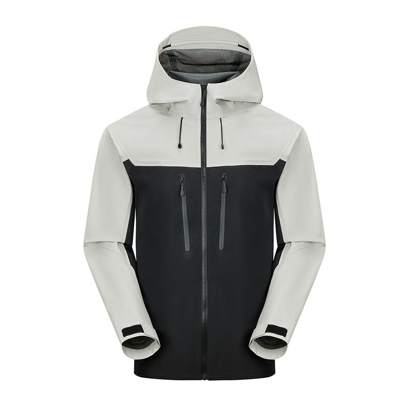 Men's And Women's Same Hard Shell Waterproof Single Layer Jacket Hiking