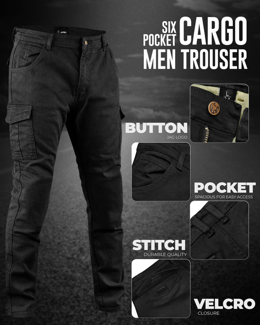 JAG Motorcycle Cargo Pants – Slim Fit Armored Cargo Jeans with CE Approved Armors