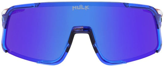 Hulk® HK4 Series Bomb Pop Frame Safety Glasses Polarized Blue Diamond Mirror Lens MAX3® Scratch Resistant Coated