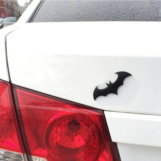 Metal 3D Bat Stickers Fan Emblems Batman 3D Car Badge Auto Car Logo Cartoon Bat Sticker Metal Badge Emblem Tail Decal Motorcycle Car Accessories Metal Bat Car Emblem Logo Stickers Decal Decorations Bat Action Figures Auto Accessories