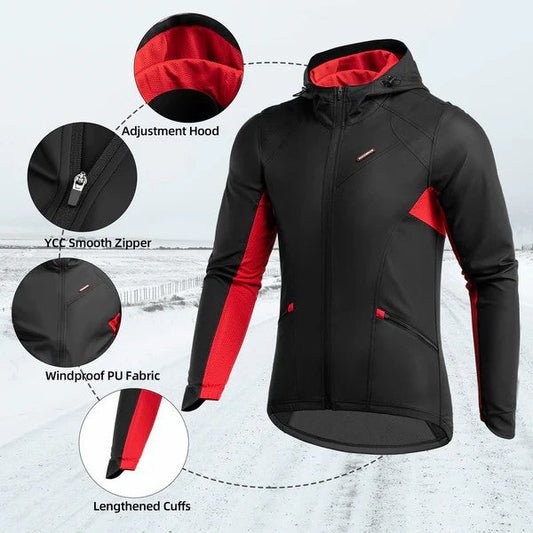 Windproof Thermal Cycling Jacket & Pants Set