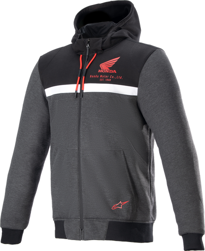 IN STOCK ALPINESTARS Honda Chrome Street Hoodie - Black/Gray/Red - Small 4201323-1908-S