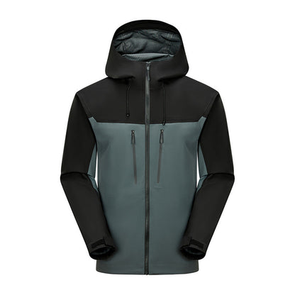 Men's And Women's Same Hard Shell Waterproof Single Layer Jacket Hiking