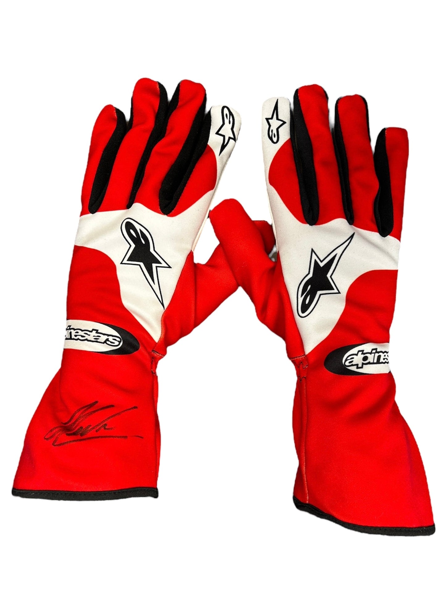 Helio Castroneves Indy 500 2002 Signed Replica Racing Gloves