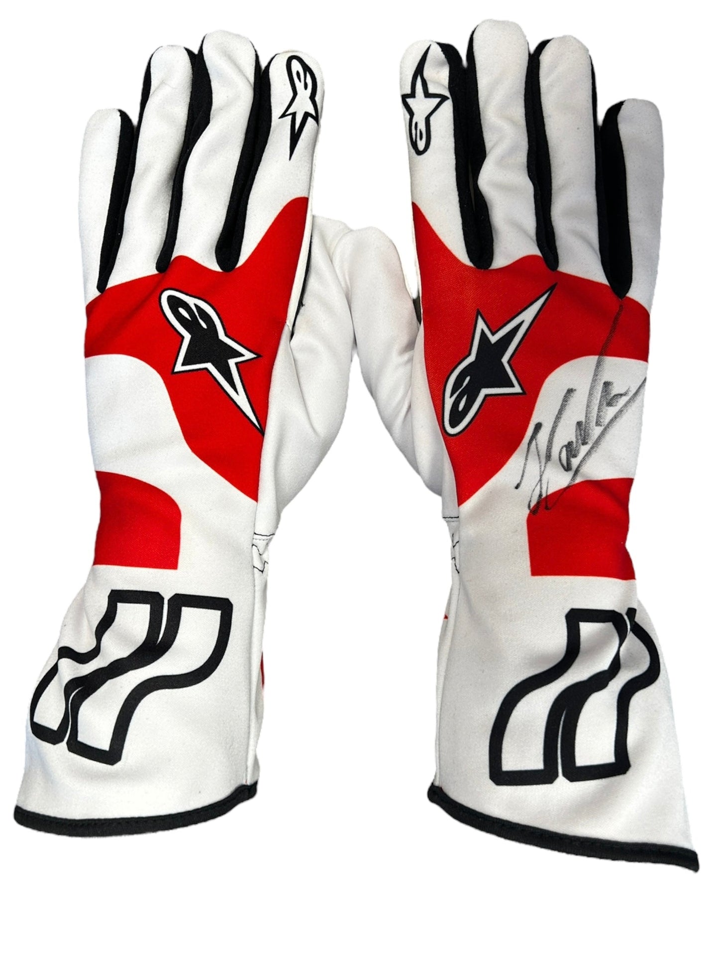 Helio Castroneves Indy 500 2009 Signed Replica Racing Gloves