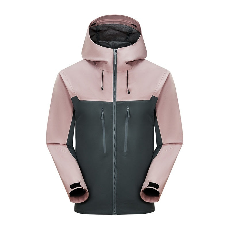 Men's And Women's Same Hard Shell Waterproof Single Layer Jacket Hiking
