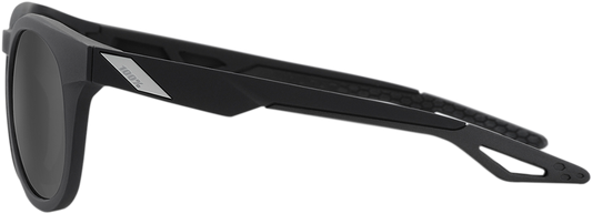 100% Campo Sunglasses - Matte Black - Smoke 61026-019-57