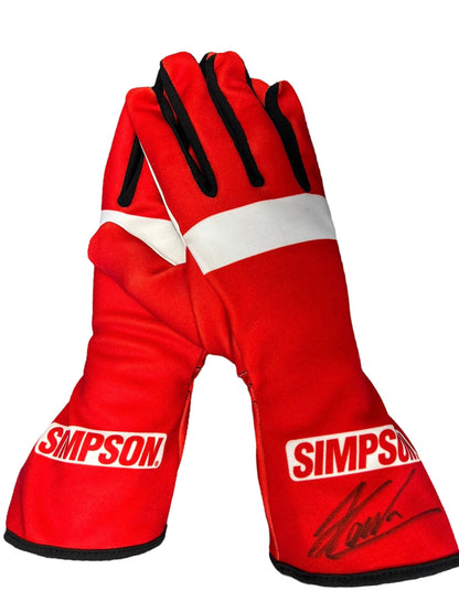 Helio Castroneves Indy 500 2001 Signed Replica Racing Gloves