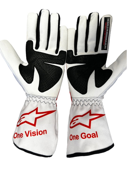 Helio Castroneves Indy 500 2009 Signed Replica Racing Gloves