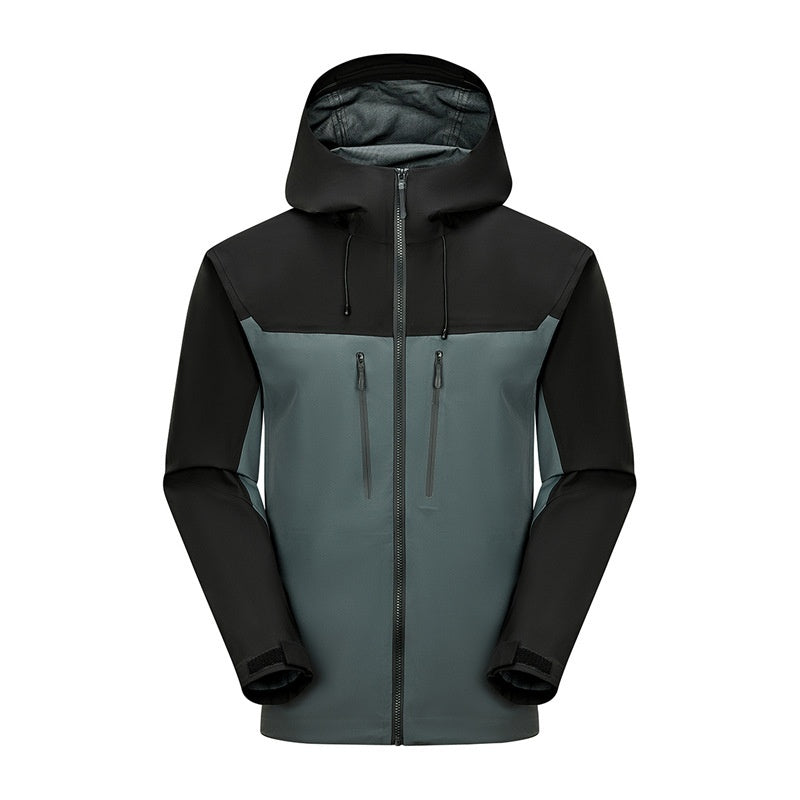 Men's And Women's Same Hard Shell Waterproof Single Layer Jacket Hiking