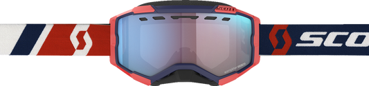 SCOTT Fury Snow Goggles - Red/Blue - Enhancer Blue Chrome 278605-1228347