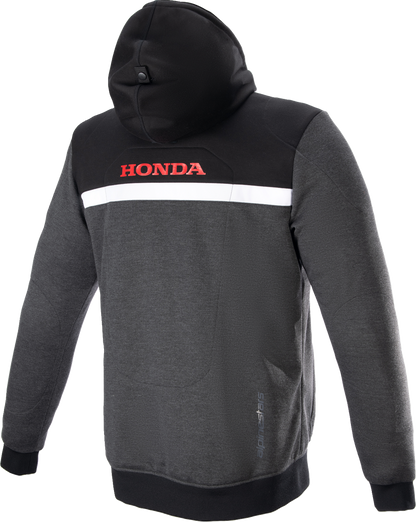 IN STOCK ALPINESTARS Honda Chrome Street Hoodie - Black/Gray/Red - Small 4201323-1908-S
