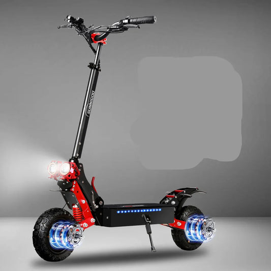High-Power Electric Scooter Dual Motors 31-37 Mile Range Foldable Design
