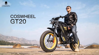 Coswheel Ebike GT20 Adult Electric Motorcycle Mountain Bikes 20Inch 48V Electric bike Fatbike Adult Motorcycles Drit bike