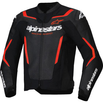IN STOCK ALPINESTARS Jacket Lthr Gp Force Air Flo Blk/Rd Fl 56 3100326-1030-56