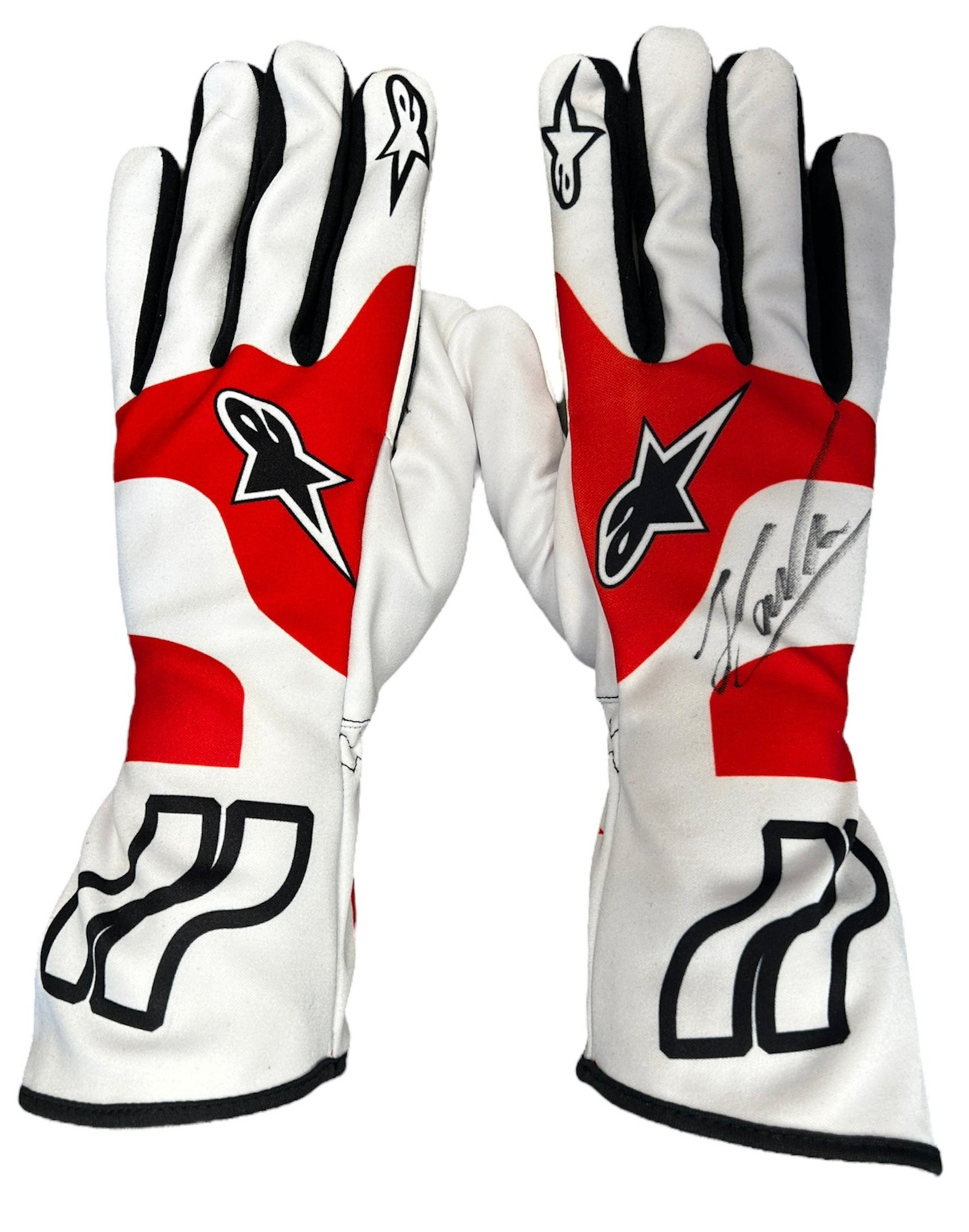 Helio Castroneves Indy 500 2009 Signed Replica Racing Gloves