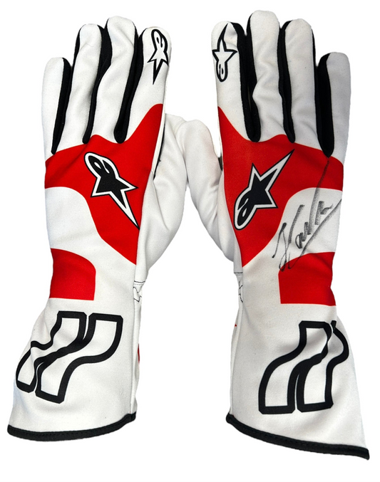 Helio Castroneves Indy 500 2009 Signed Replica Racing Gloves