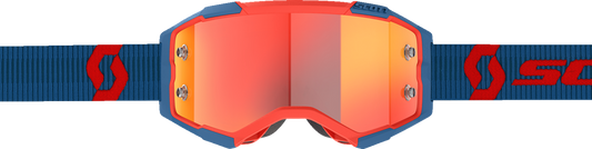 SCOTT Fury Goggle - Dark Blue/Neon Red - Orange Chrome 272828-7698280