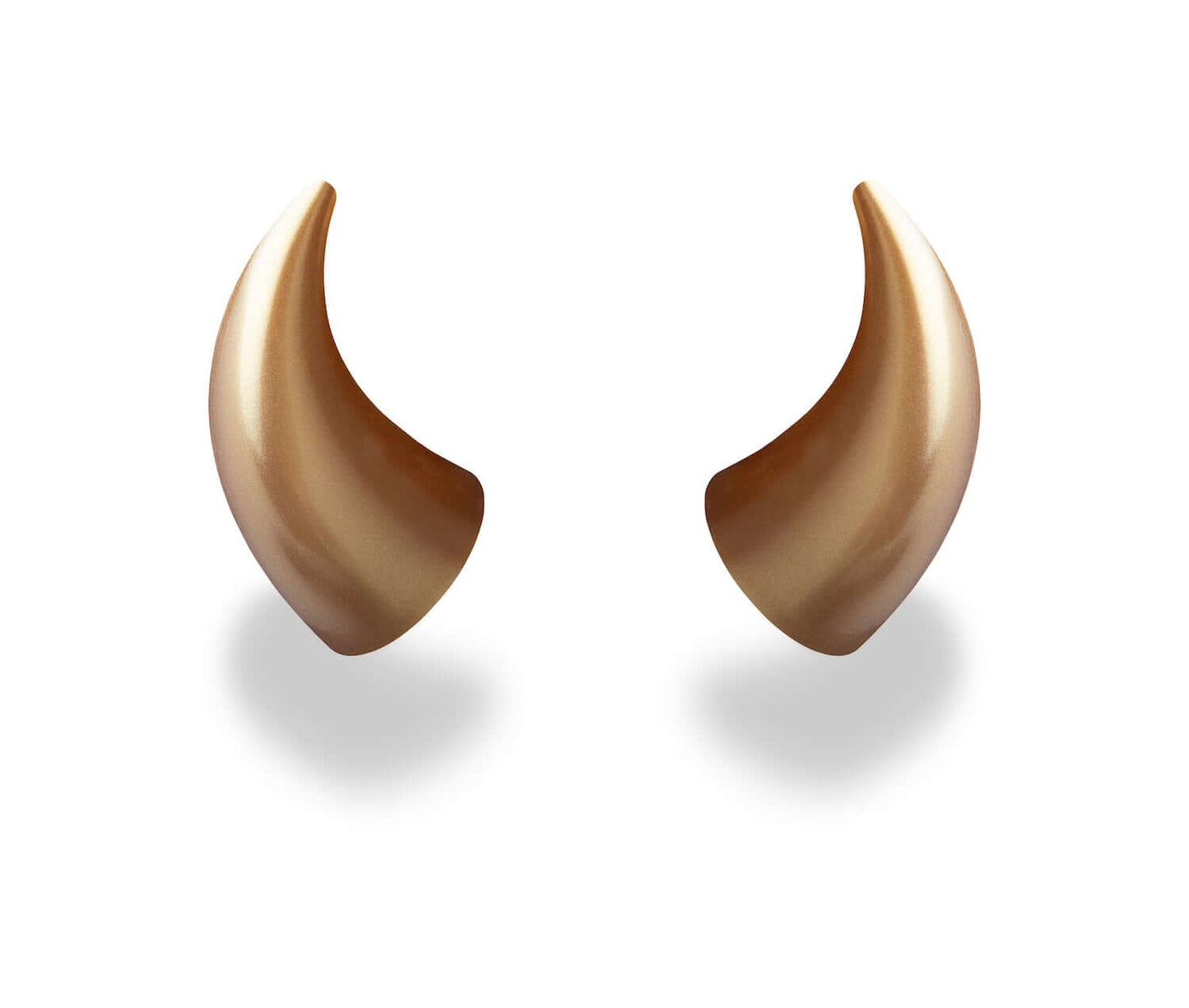 MagNeatOhz: Large Gold Devil Horns for Helmet