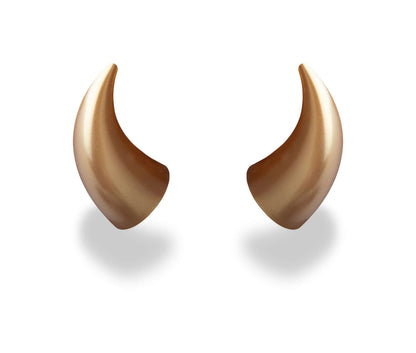 MagNeatOhz: Large Gold Devil Horns for Helmet