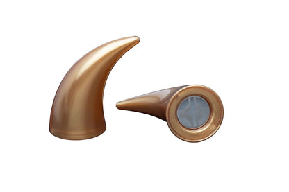 MagNeatOhz: Large Gold Devil Horns for Helmet