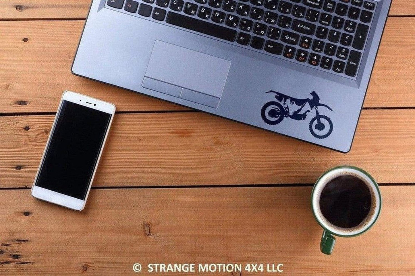 Mountain Dirt Bike Vinyl Decal | 114