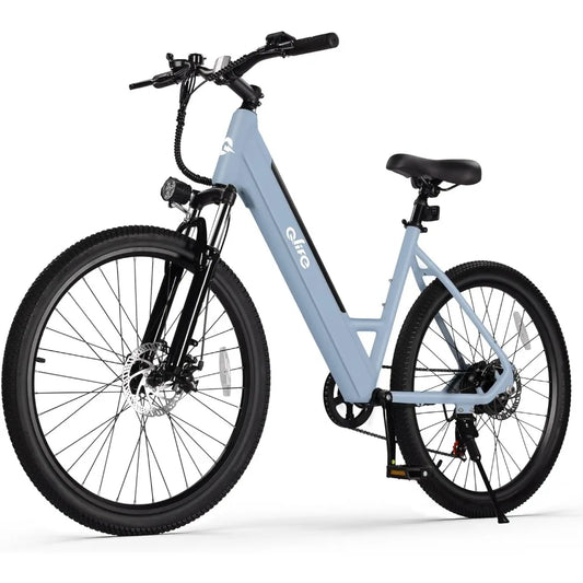 26" Step Through Electric Bike with Removable Battery