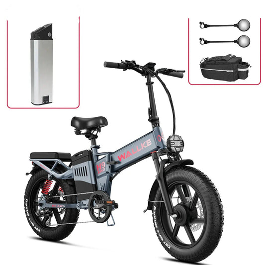 Powerful H9 AWD E-Bike Foldable 2000W Dual Motor