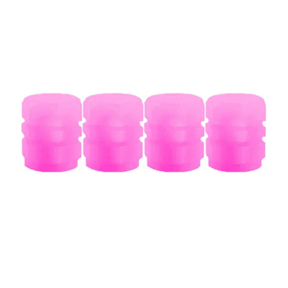 Luminous Valve Caps Fluorescent Night Car Tire Valve Caps Motorcycle Bike Glowing Decor Wheel Nozzles Tyre Cap Car Accessories