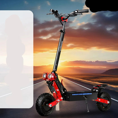 High-Power Electric Scooter Dual Motors 31-37 Mile Range Foldable Design