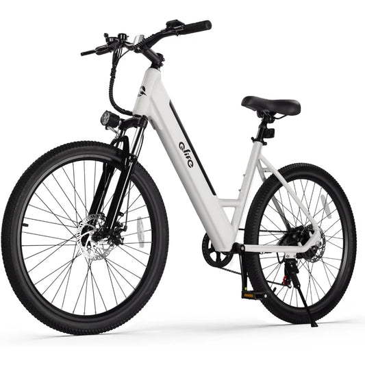 26" Step Through Electric Bike with Removable Battery