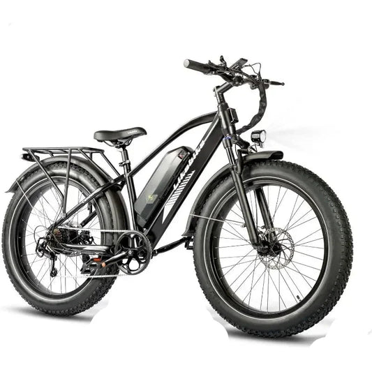 26" Fat Tire Electric Mountain Bike with 500W Motor