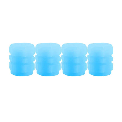 Luminous Valve Caps Fluorescent Night Car Tire Valve Caps Motorcycle Bike Glowing Decor Wheel Nozzles Tyre Cap Car Accessories