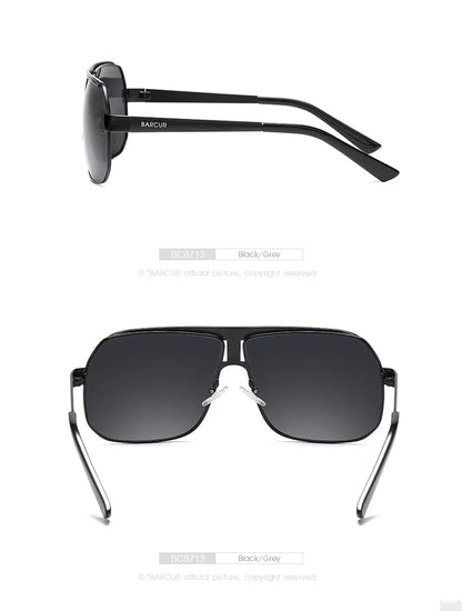 BARCUR Polarized Sports Sunglasses for Men Fashionable Fishing Driving Hiking and Outdoor Eyewear UV400 Protection Gradient Lenses
