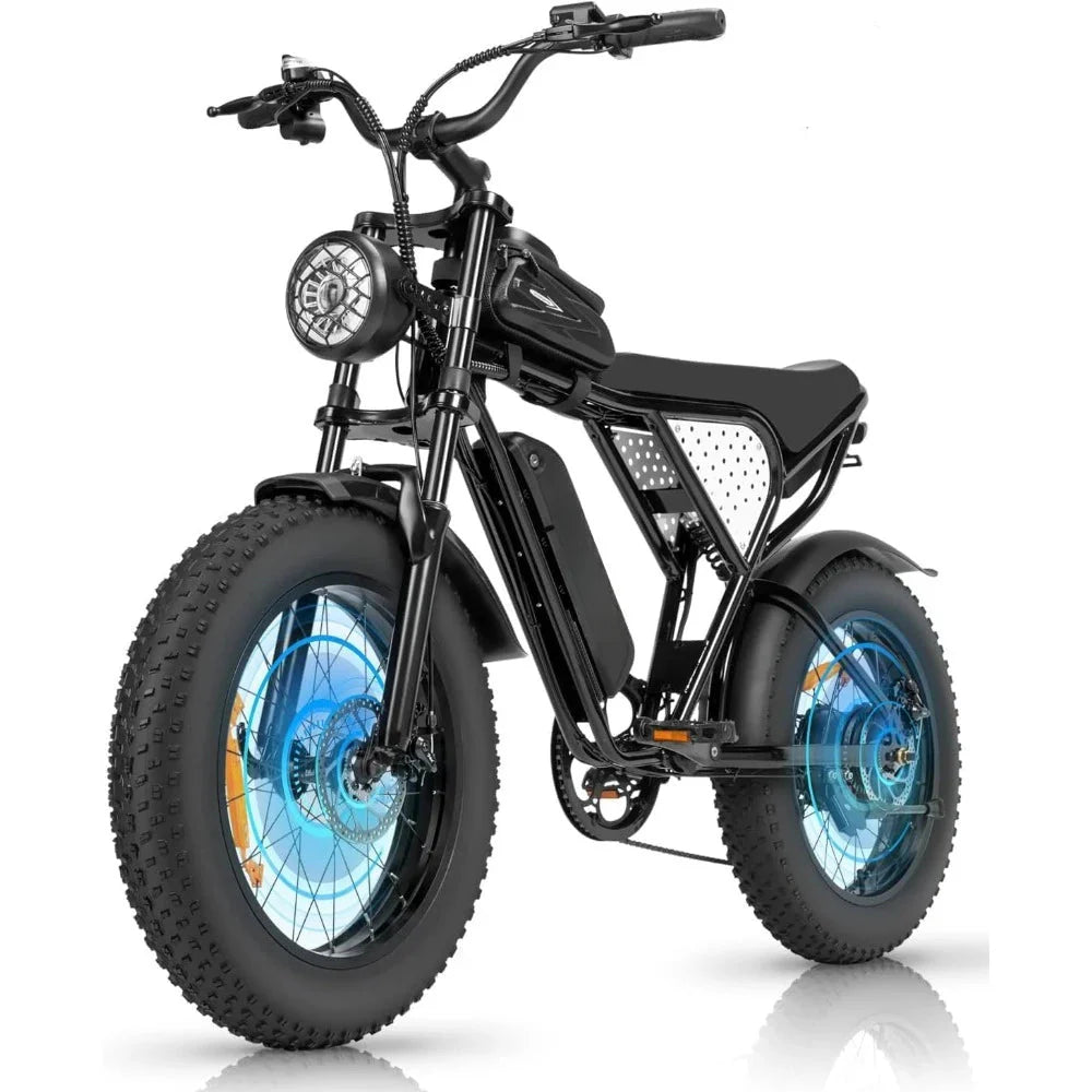 20" Fat Tire Powerful Electric Dirt Bike with Up to 180-Mile Range