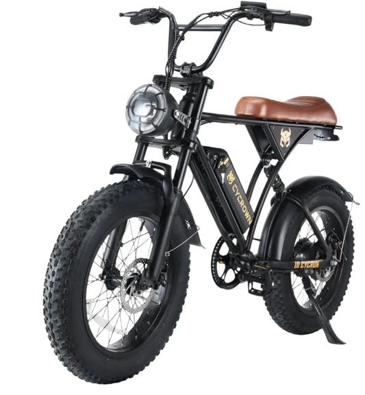 55 Mile Range Electric Moped with 20" Fat Tires