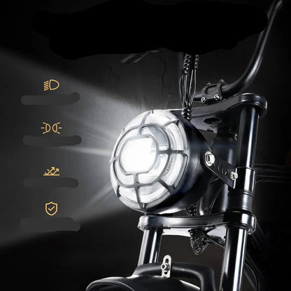 55 Mile Range Electric Moped with 20" Fat Tires