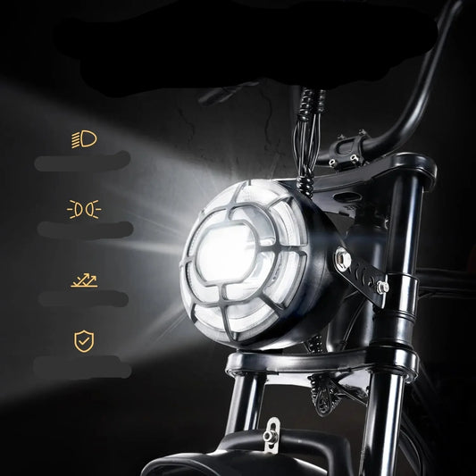 55 Mile Range Electric Moped with 20" Fat Tires