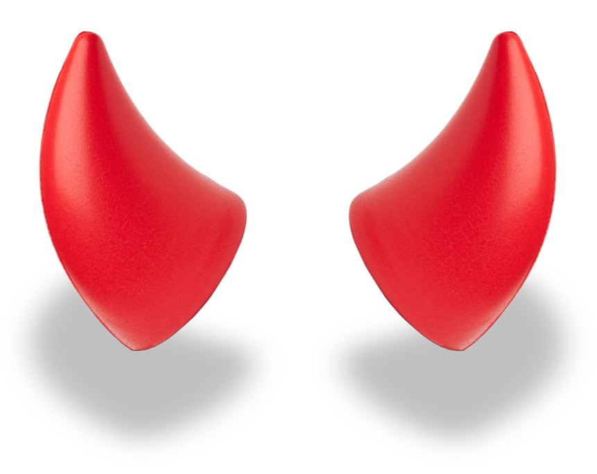 Softeez: Red Devil Horns for Helmet