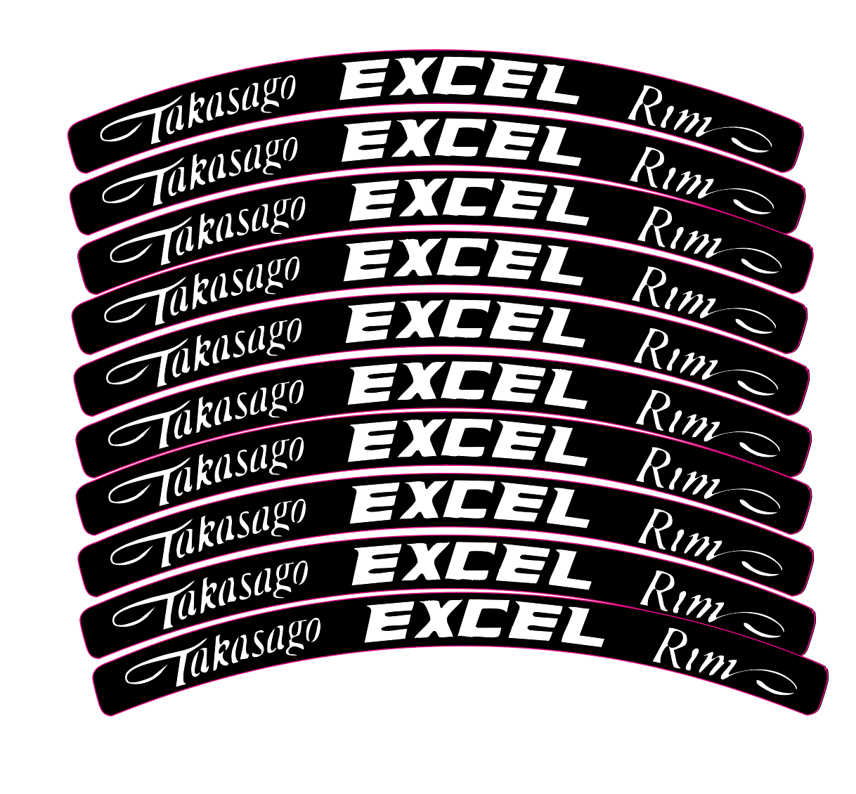 Excel Rim Decals