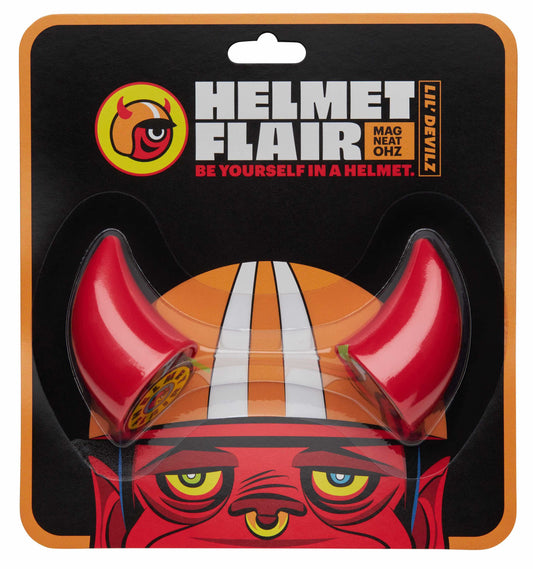 MagNeatOhz: Small Red Devil Horns for Helmet