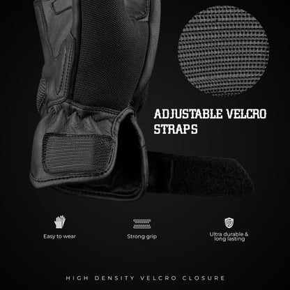 Ultra Volid Leather Motorcycle Gloves